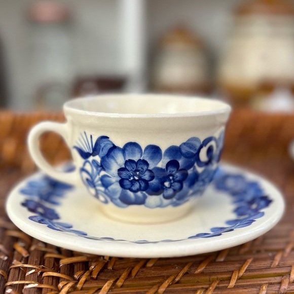 Wloclawek Fajans Hand Painted Cup and Saucer - Picture 1 of 7